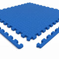 Airfind 12 Tiles Puzzle Exercise Floor Mat with Interlocking EVA Foam and Non-Slip Texture for Home Gym Equipment Protection, Blue