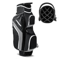 Airfind 14-Way Cart Bag with Rain Hood, Towel Ring and 9 Zippered Pockets, Gray