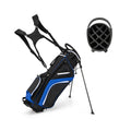 Airfind 14-Way Stand Bag with Cushioned Hip Strap and Rain Hood for Walking Rounds, Blue