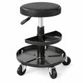 Airfind 16.5-22 Adjustable Height Seat Rolling Mechanic Stool with Wheels, 265 lbs Capacity, PU Leather Frame, 15 x 15 x 16.5-22 Footprint