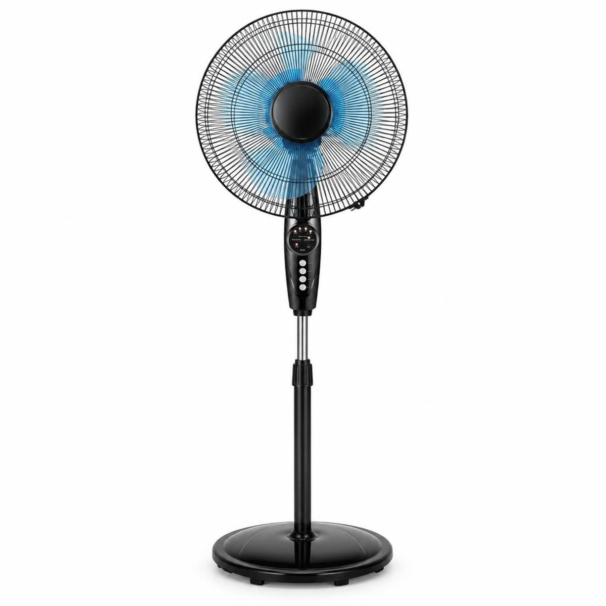 Airfind 16 Inches Adjustable Height Fan with Quiet Oscillating Stand for Home and Office, PP iron Frame, Black