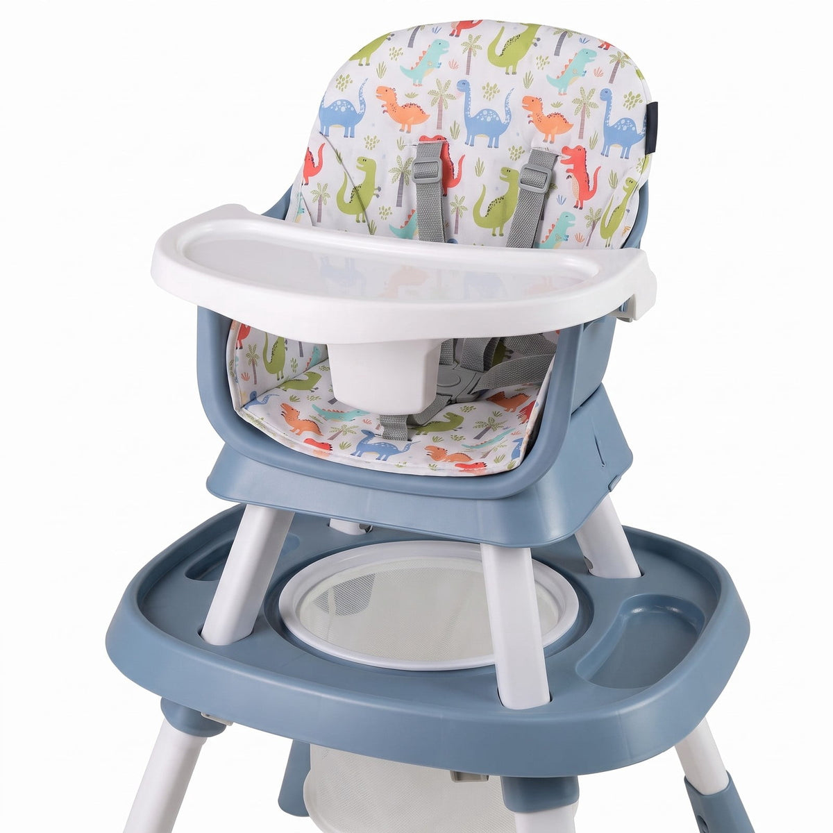 Airfind 16-in-1 Baby High Chair with Activity Center and Booster Seat for Babies and Toddlers, 44 lbs Capacity, Metal Frame, Celadon