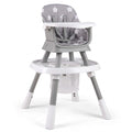 Airfind 16-in-1 Baby High Chair with Activity Center and Booster Seat for Babies and Toddlers, 44 lbs Capacity, Metal Frame, Grey