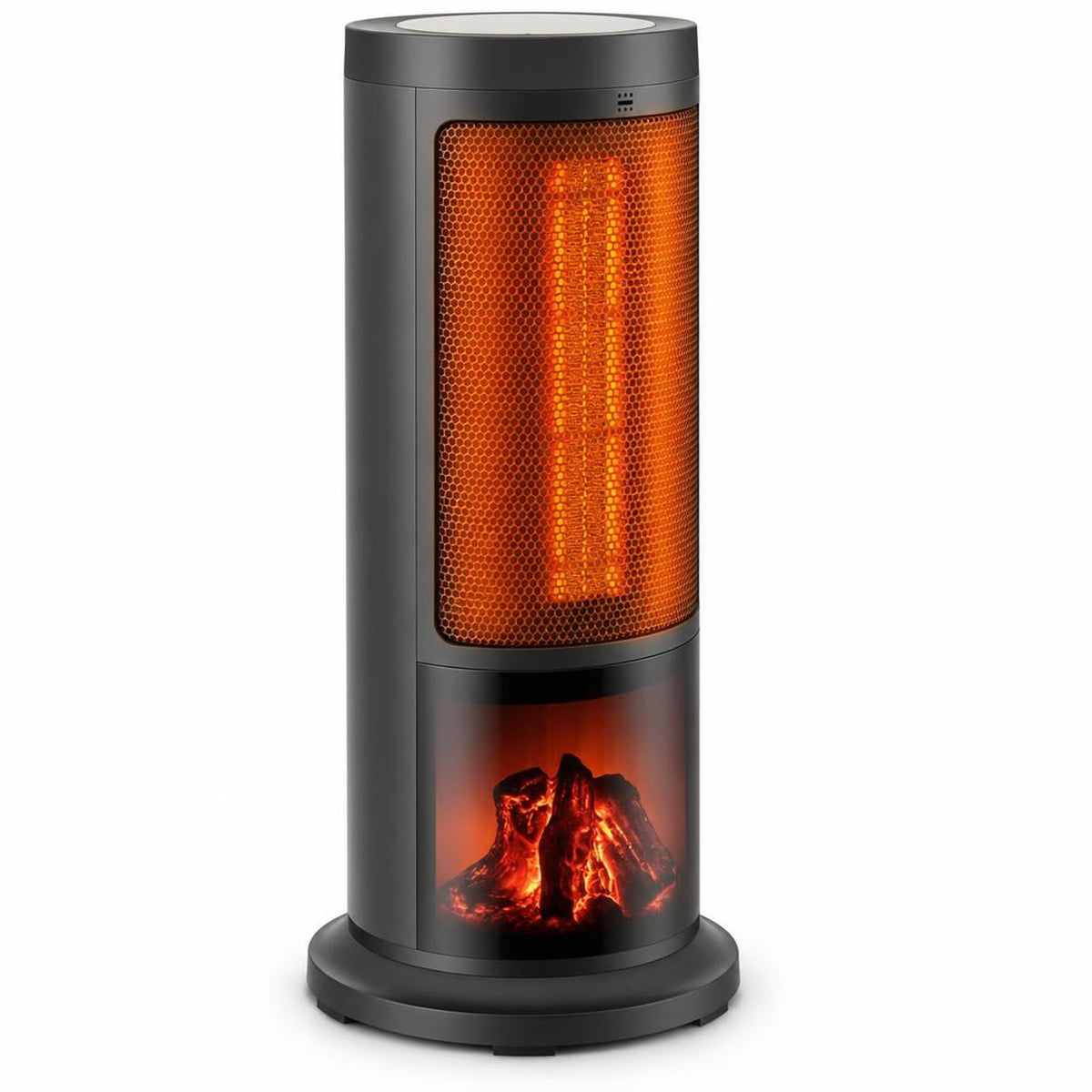 Airfind 17 Inch 1500W Portable Tower Space Heater with 135° Oscillation, PP Frame, 7.5in x 17in Cord Length 71in Footprint, Black