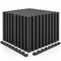 Airfind 18 PCS Puzzle Exercise Mat EVA Foam Interlocking Floor Tiles, Black, Size of Each Piece 24 x 24 x 0.6Net W