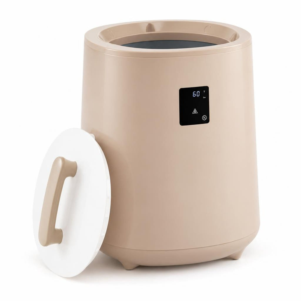 Airfind 18L Large Towel Warmer with LED Display and Auto Shut off, Plastic Frame, 14in x 14in x 20in Footprint, Coffee