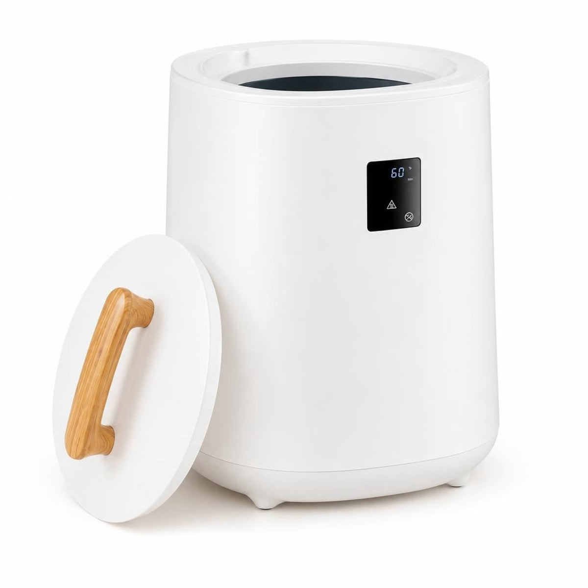 Airfind 18L Large Towel Warmer with LED Display and Auto Shut off, Plastic Frame, 14in x 14in x 20in Footprint, White