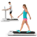 Airfind Walking Pad Treadmill with Incline 2.25 HP Folding Under Desk Treadmill for Home with LED Display and Remote Control and 7-Layer Anti-Slip Belt, Gray