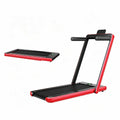 Airfind 2.25HP 2-in-1 Walk-to-Run Folding Treadmill with APP Sync Audio Console, Red