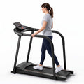 Airfind 2.5 HP Walking Treadmill with Long Handrails and 15 Preset Programs for Seniors Home Gym Low Impact Cardio, Black