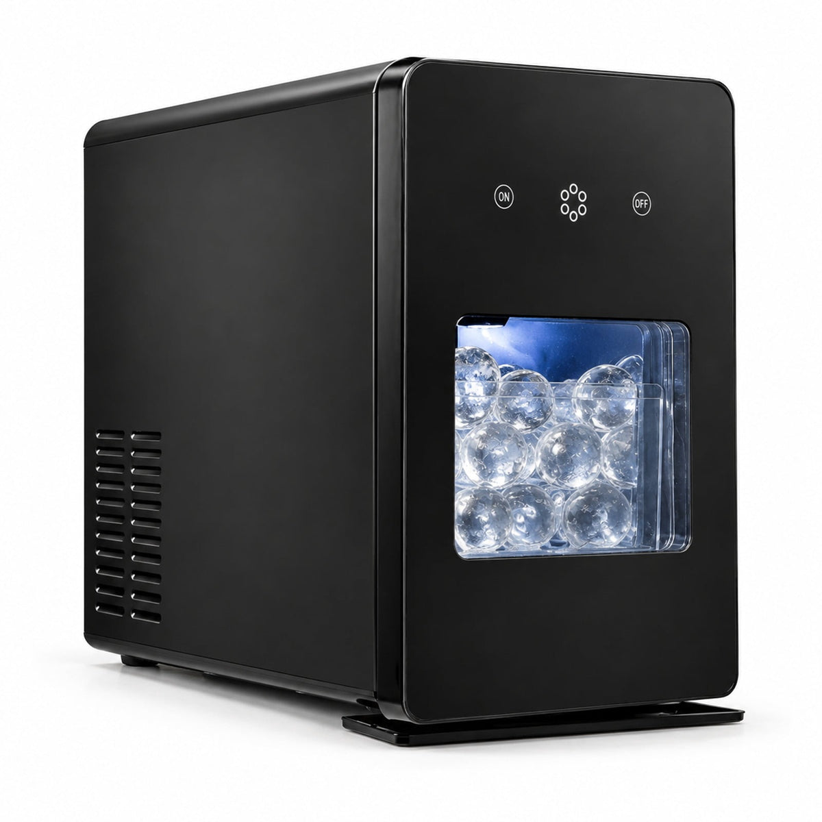 Airfind 2 Inch Countertop Ice Ball Maker with 4 Ice Balls Made in 38 Minutes, Stainless Steel ABS Frame, 12.5 x 17.7 x 17.5 Length of Footprint