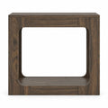 Airfind 2-Tier End Table with Storage Shelf for Living Room, 135 lbs Capacity, Engineered Wood Frame, 23.5 x 12 x 22 Footprint, Walnut