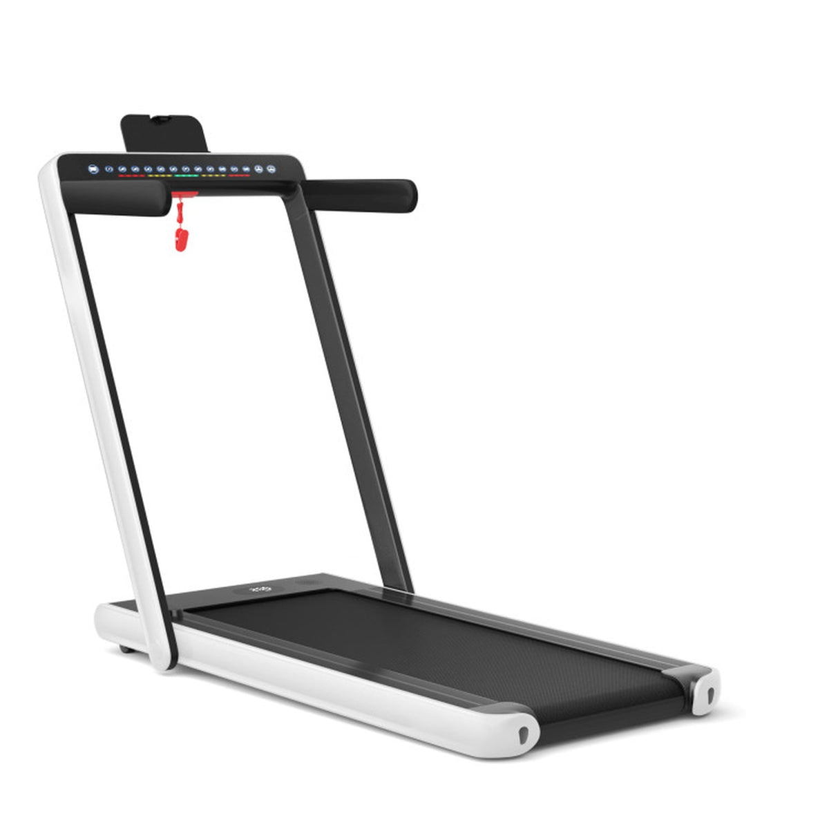 Airfind 2-in-1 Walk-to-Run Folding Treadmill Audio Console, White