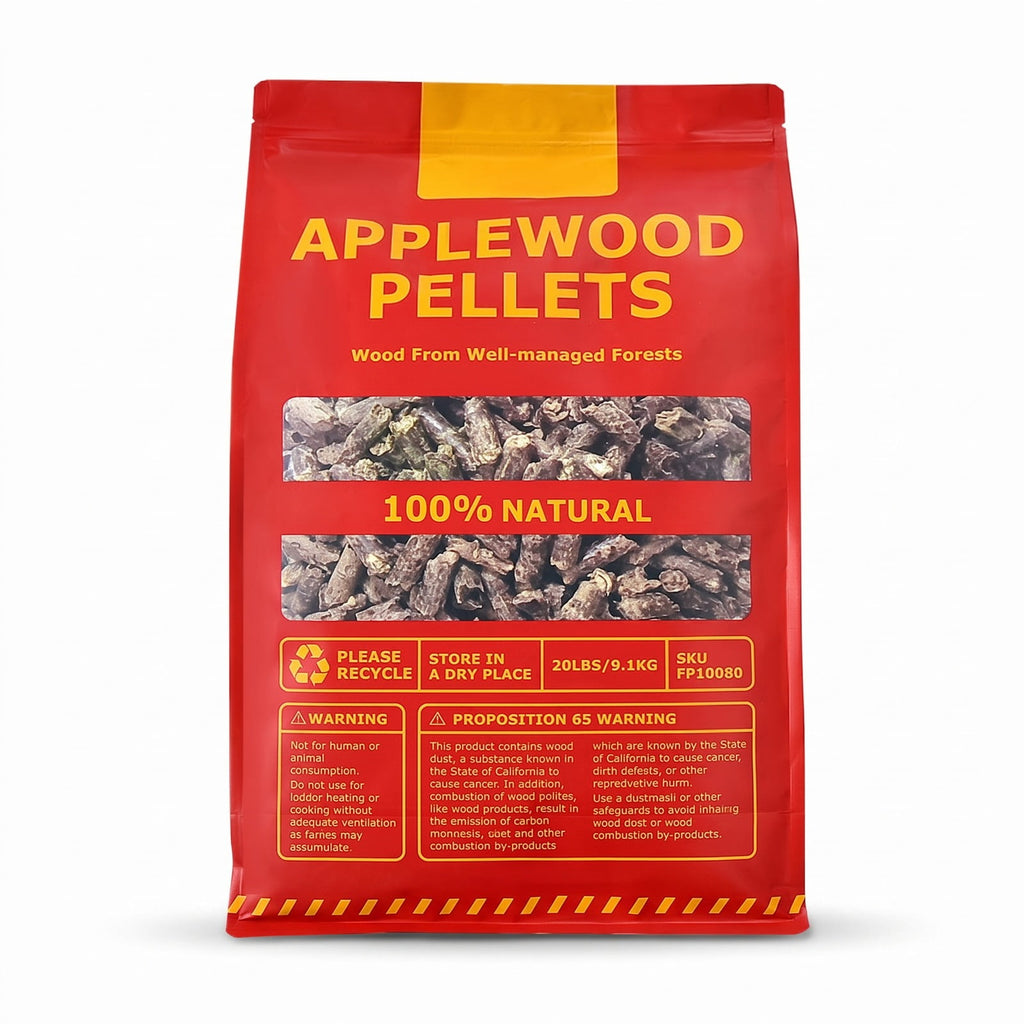 Airfind 20 Pounds Apple Wood Pellets 100% All-Natural for Pellet Grills, Applewood Frame, 13 x 5 x 20 Footprint