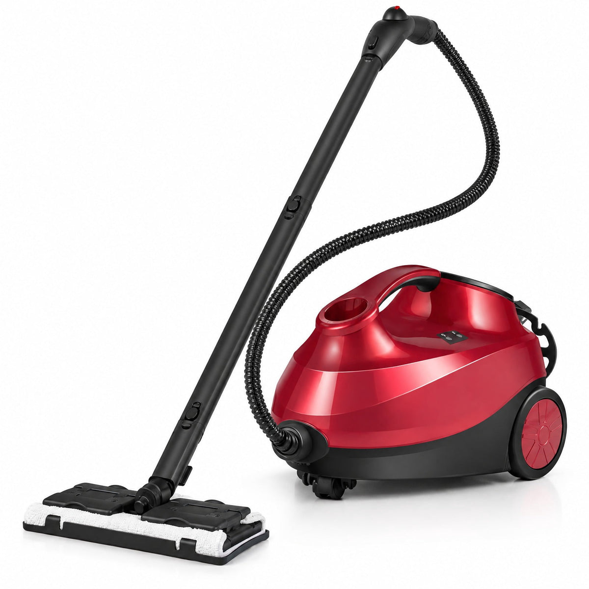 Airfind 2000W Heavy Duty Multi-purpose Steam Cleaner Mop with Detachable Handheld Unit, ABS Frame, : 10 x 17 x 10 Footprint, Red