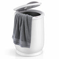 Airfind 20L Bathroom Towel Warmer with Auto Shut, Plastic Frame, 13in x 13in x 18.5in Footprint, White, Easy to use with one-button control design