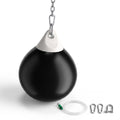Airfind 21 Inch Water Aqua Punching Bag with Adjustable Metal Chain and Water Hose for Home Gym Boxing and Reaction Training, Black