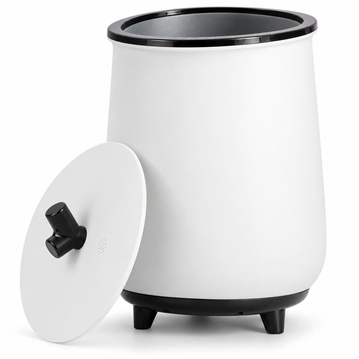 Airfind 23L Large Luxury Bucket-Style Towel Warmer with Fragrant Disc Holder, Plastic Frame, 13.5in x 21in (Dia. x H) Rated Footprint, Black