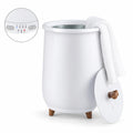Airfind 23L Large Luxury Bucket-Style Towel Warmer with Fragrant Disc Holder, Plastic Frame, 13.5in x 21in (Dia. x H) Rated Footprint, White