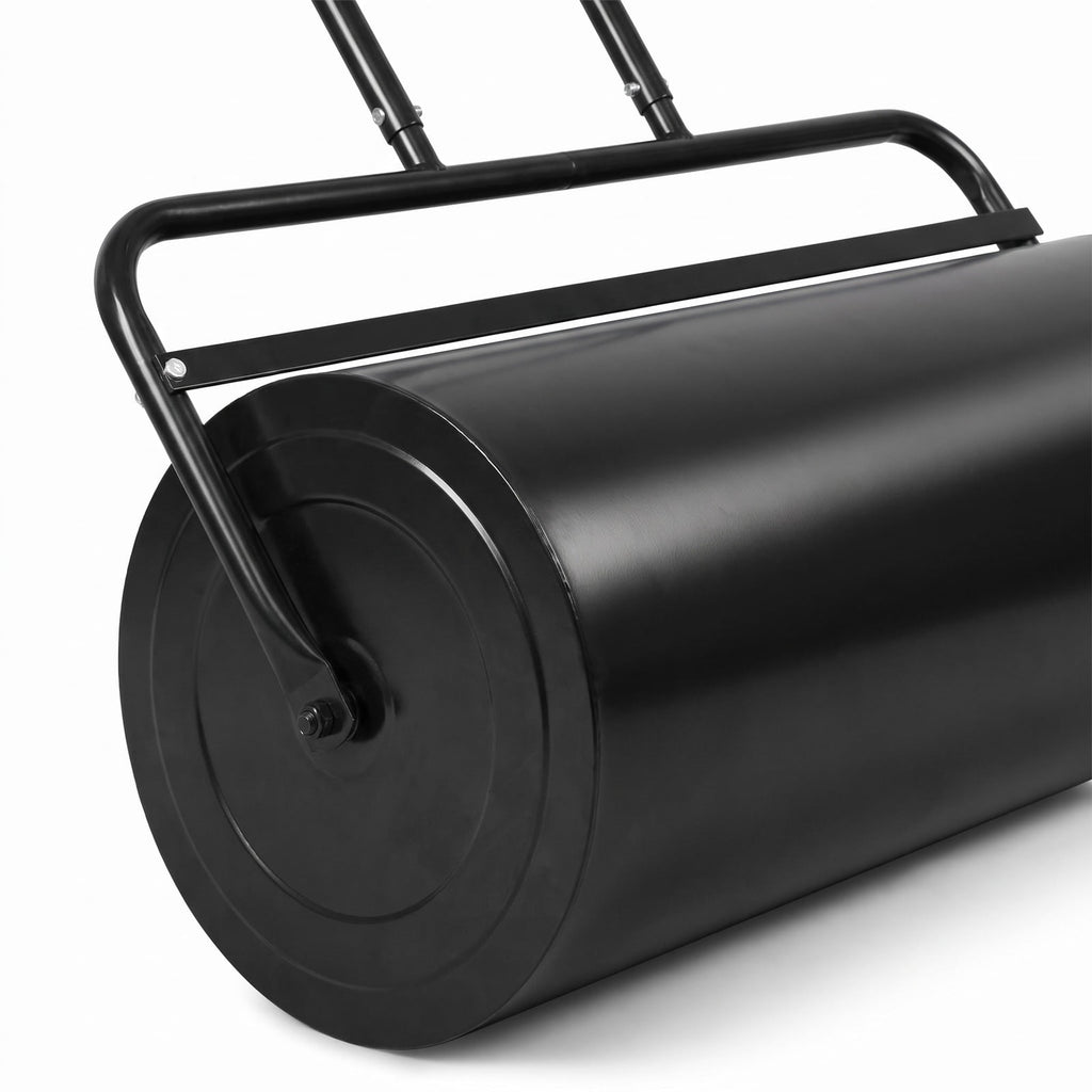 Airfind 24 x 13 Inch Tow Lawn Roller Water Filled Metal Push Roller, Steel Frame, 45 x 24 x 13 Footprint, Black