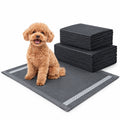 Airfind 24 Inch x 24 Inch Charcoal Dog Pee Pads 6-Layer for Dogs, Non-woven Fabric Fluffy Pulp PE Film Absorbent Tissue Pee Frame, Black