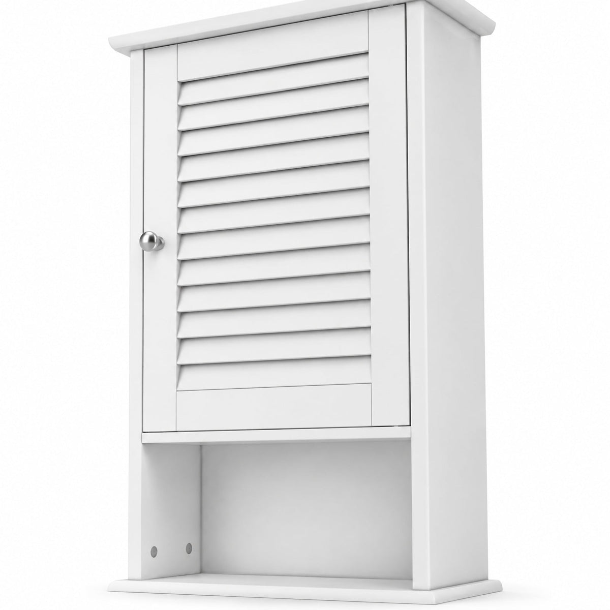 Airfind 27.5 Inch H Wall Hanging Bathroom Storage Cabinet, 46 lbs Capacity, Engineered Wood Frame, 16.5 Inch x 6.5 Inch x 27.5 Inch Footprint, White