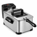 Airfind 3.2 Quart Electric Stainless Steel Deep Fryer featuring Timer, Stainless Steel Iron Frame, 21.5 Inch x 9.5 Inch x 8.5 Inch Footprint, Silver