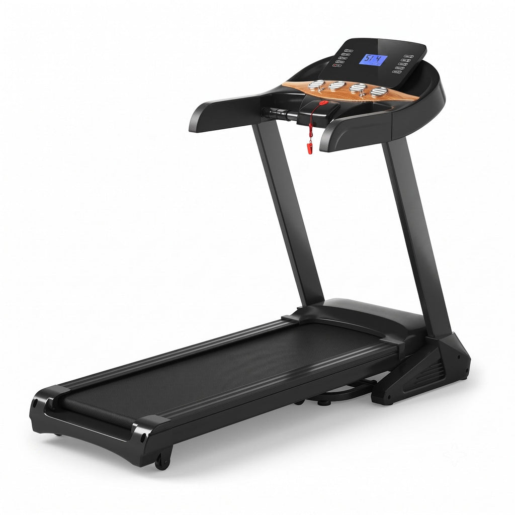 Airfind 3.75HP Folding Treadmill for Home, Electric Running Machine with Auto Incline, 12 Programs, App Control and Wide Running Belt, Black