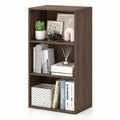 Airfind Bookcase, 3 Open Shelf, Modern Storage Display Cabinet, 55 lbs Capacity, Engineered Wood MDF Frame, 16.5 Inch x 11.5 Inch x 31.5 Inch Footprint, Walnut