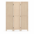 Airfind 3 Panel Folding Room Divider for Home Office Bedroom Restaurant, 53in x 67inFolded Footprint, Beige