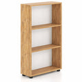 Airfind 3-Tier Bookcase 42 inch Tall Book Shelf with Anti-Tipping Kit, 22 lbs Capacity, Engineered Wood MDF Frame, 22 x 8 x 42 Footprint, Brown