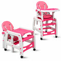 Airfind 3-in-1 Youth High Chair with Lockable Universal Wheels, 50 lbs Capacity, PP PE Sponge, Suitable for 6 Months to 8 Years, Unspecified