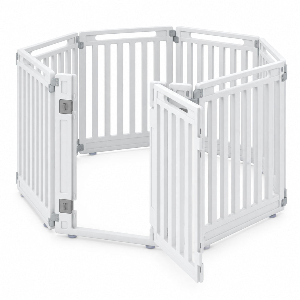 Airfind 31.5 Height Indoor Outdoor Dog Playpen with 8 Panels, White, Suitable for indoor and outdoor use, Ideal for RV camping travel backyard and more