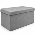 Airfind 31.5 Inch Fabric Foldable Storage with Removable Storage Bin, 350 lbs Capacity, Oxford fabric Frame, 31.5in x 16in x 16in Footprint, Light Gray