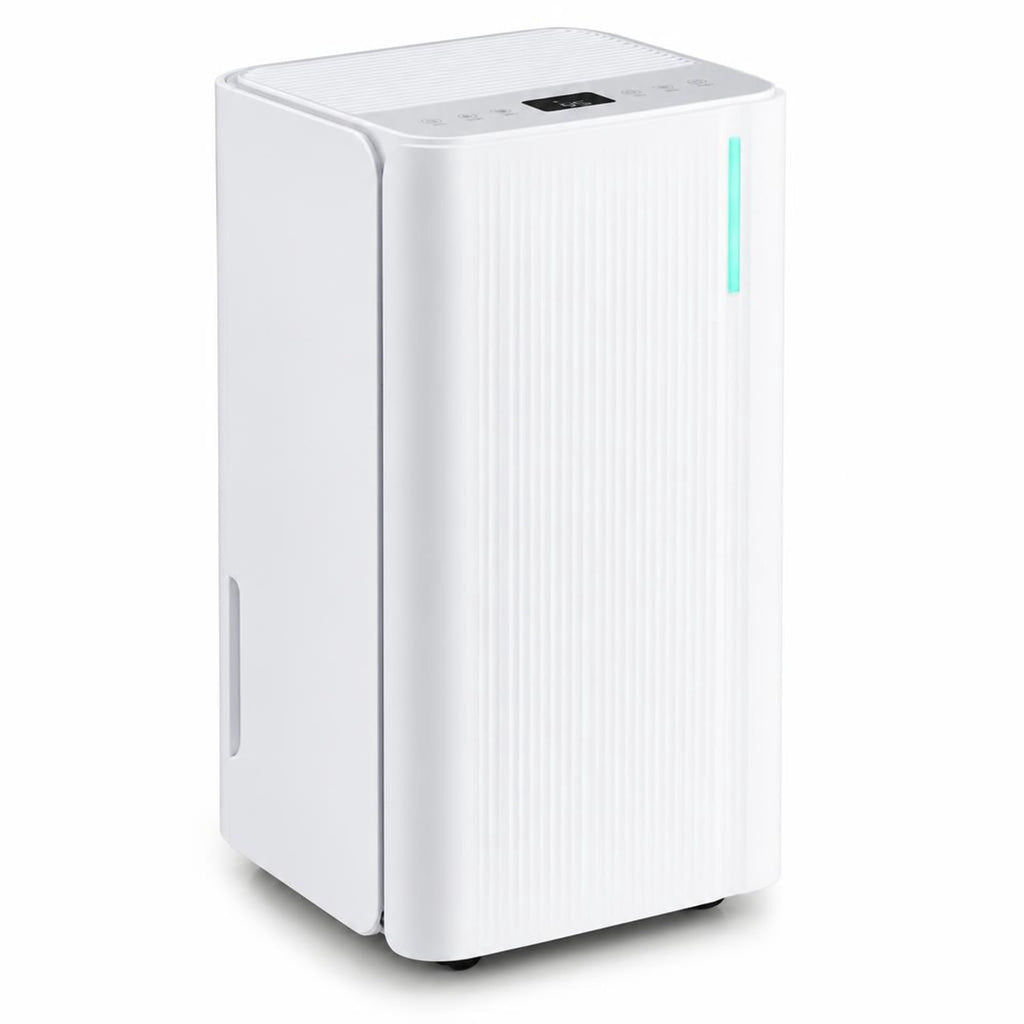 Airfind 32 Pints 2000 Sq.ft Portable Dehumidifier for Home and Basement, Copper ABS Frame, 10 x 8.5 x 18 Footprint, White