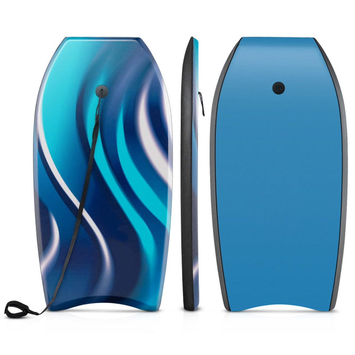 Airfind 33 Boogie Board with Tropical Reef Graphic Deck ¡ª EPS Core, XPE Top, HDPE Slick Bottom, Crescent Tail, Coiled Wrist Leash