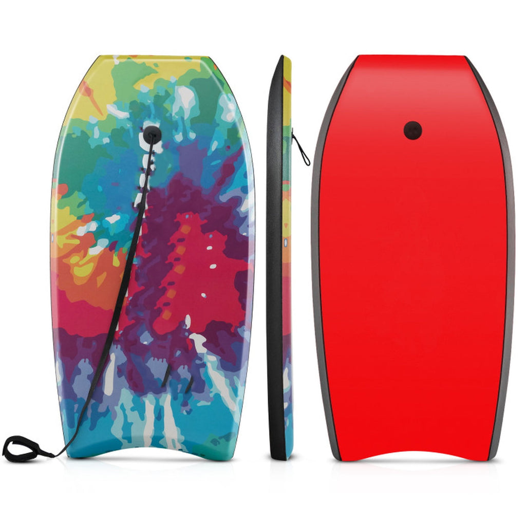 Airfind 33 Boogie Board with Wave Camo Graphic Deck ¡ª EPS Core, XPE Top, HDPE Slick Bottom, Crescent Tail, Coiled Wrist Leash