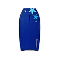 Airfind 33 Inch Portable Travel Bodyboard for Kids ¡ª XPE Deck, EPS Core, HDPE Slick Bottom, Crescent Tail, Wrist Leash (Blue)