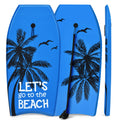 Airfind 33 Inch Ultra-Light IXPE Bodyboard for Kids ¡ª Cool-Touch Deck, EPS Core, HDPE Slick Bottom, Crescent Tail, Coiled Wrist Leash (Blue)
