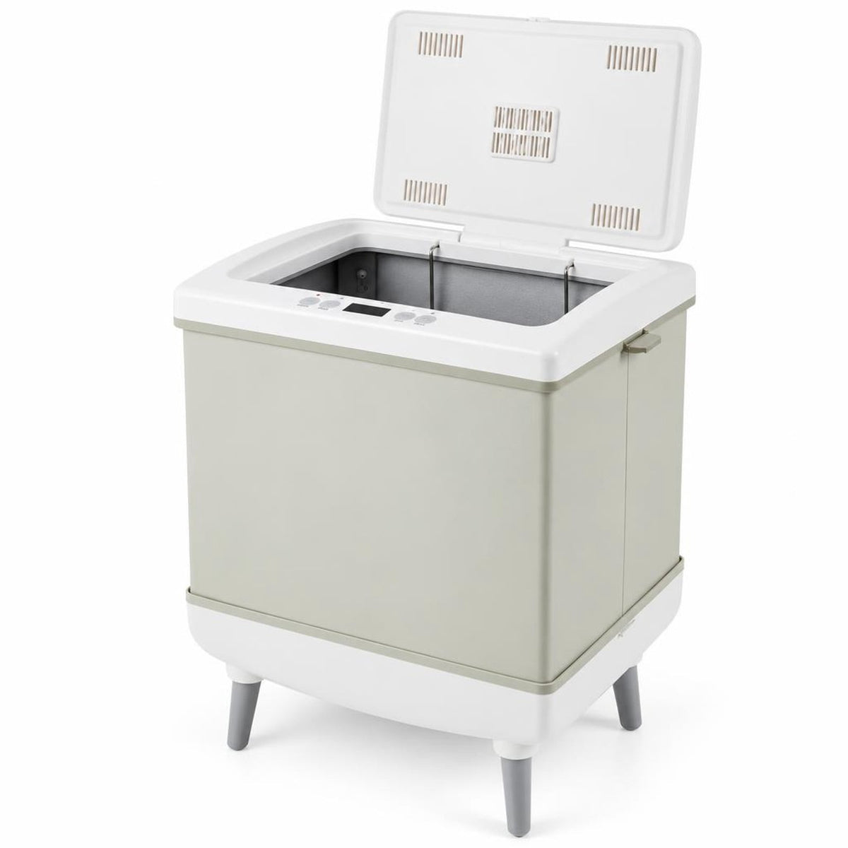 Airfind 35L Large Towel Warmer with Heating and Drying Modes for Bathroom, ABS Frame, 16 x 11.5 x 23.5 Footprint, Beige