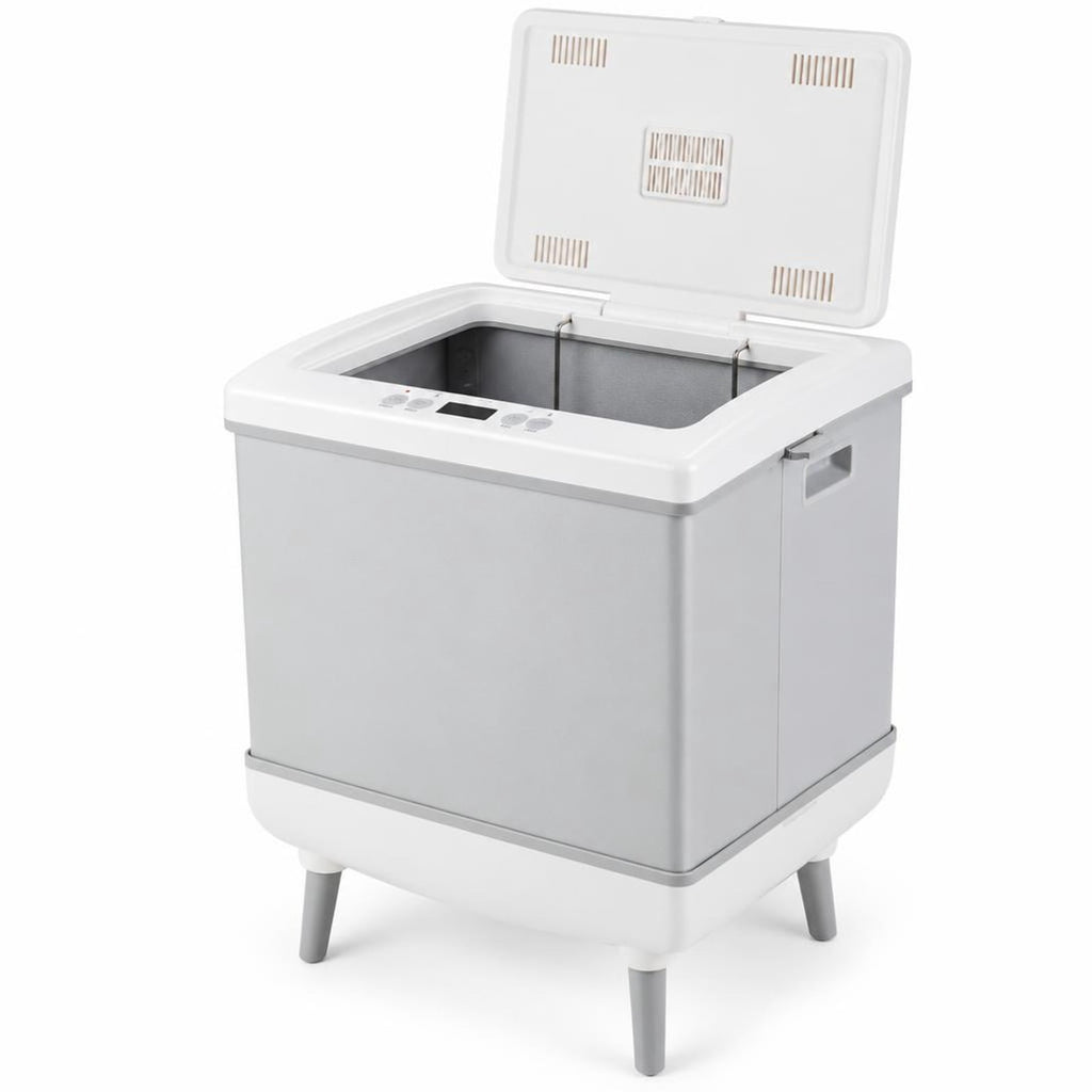 Airfind 35L Large Towel Warmer with Heating and Drying Modes for Bathroom, ABS Frame, 16 x 11.5 x 23.5 Footprint, Gray