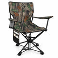 Airfind 360° Swivel Hunting Chair Portable Foldable with Mesh Cup Holder and Storage Pockets, 300 lbs Capacity, 600D Oxford Fabric PE Metal Frame
