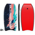 Airfind 37 Boogie Board with Sunset Splash Graphic Deck ¡ª EPS Core, XPE Top, HDPE Slick Bottom, Crescent Tail, Coiled Wrist Leash