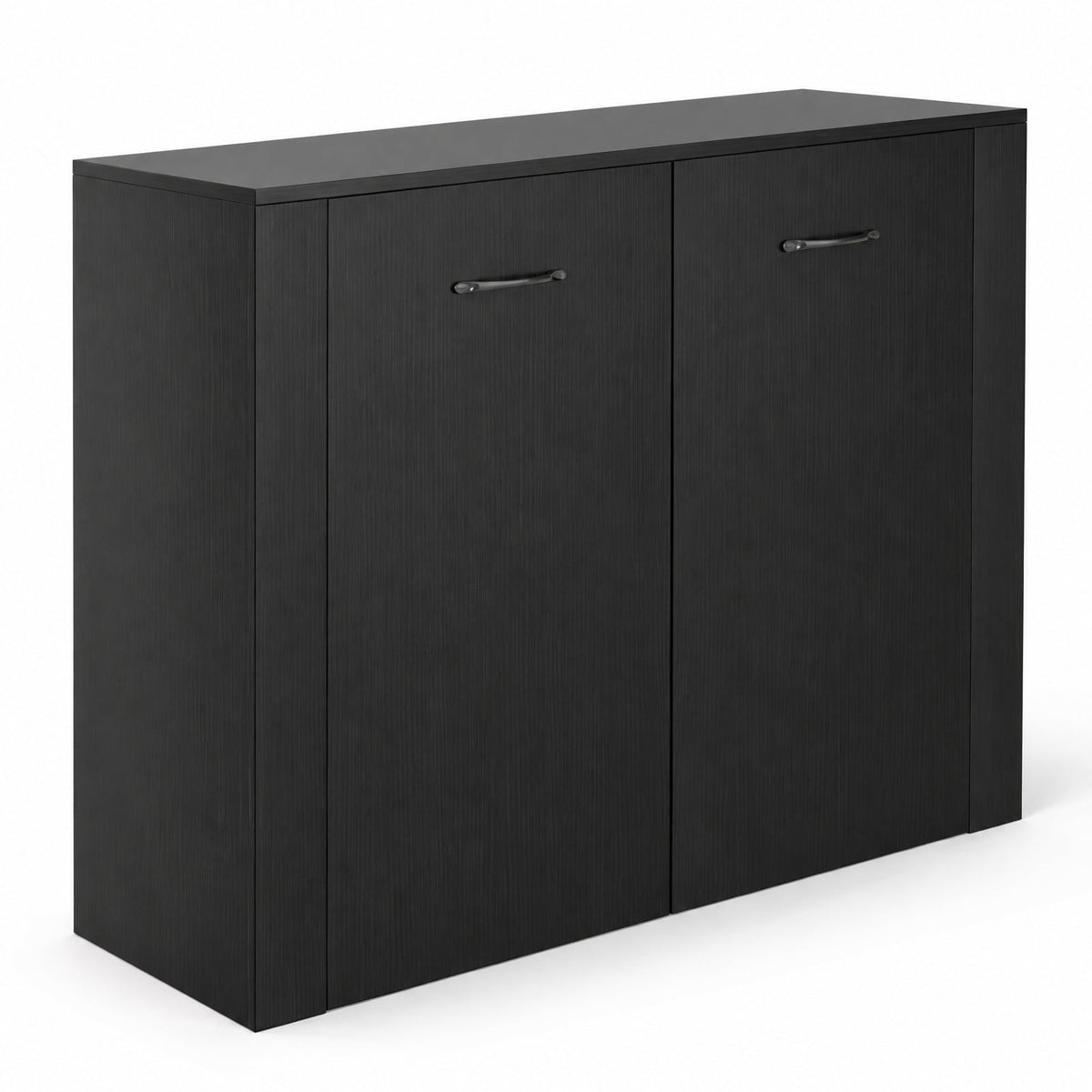 Airfind 38 Inch Buffet Modern Sideboard Cabinet with Storage, 88 lbs Capacity, Engineered Wood Frame, 38 Inch x 15.5 Inch x 32.5 Inch Footprint, Black
