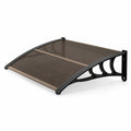 Airfind 39 x 30 Inch Outdoor Front Door Window Awning Door Canopy Exterior, 44 lbs Capacity, Polycarbonate Aluminum PP Frame, 39x30x9 Footprint