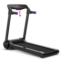 Airfind 3HP Folding Treadmill for Home with Audio Console and Cushioned Deck for Daily Cardio with 242 lb Capacity, Purple