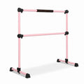Airfind 4 Feet Portable Ballet Barre Freestanding Double Dance Barre with Adjustable Height for Home Studio and School, Pink