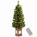 Airfind 4 Feet Pre, PVC Cement Tree Height: 4 ft Tree Width: 1.7 ft Frame, Green+ Gold, Size of the Base 7.5in x 7.5in x 10.5in (L