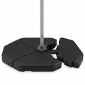 Airfind 4 Pieces Patio Cantilever Offset Umbrella Weights Base Plate Set, PE Frame, 41 Inch x 41 Inch x 5.5 Inch (L x W x H) Each plate Footprint, Black