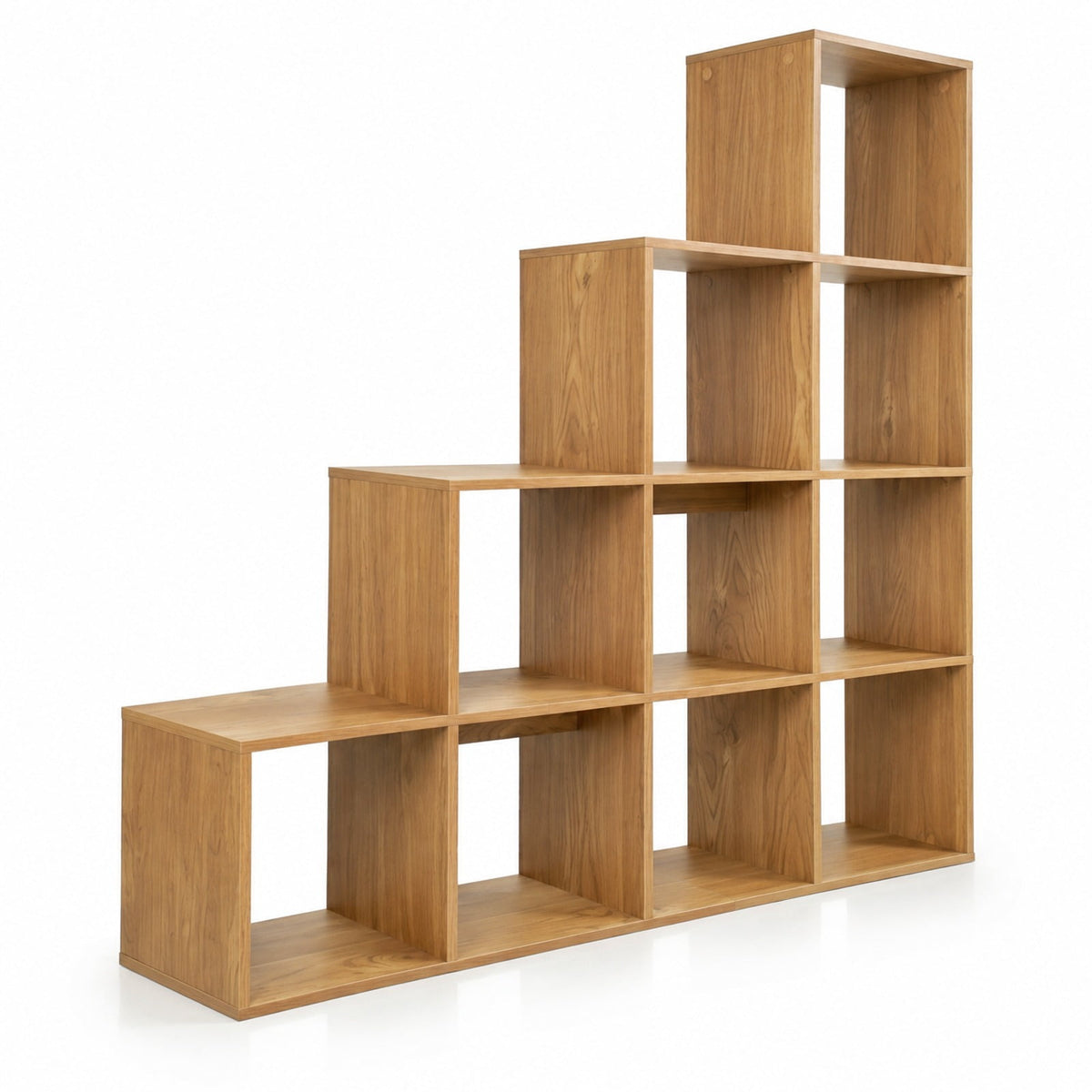Airfind 4-Tier Bookshelf with 2 Anti-Tipping Kits for Home Office, 25 lbs Capacity, Engineered Wood Frame, 51.5 x 10 x 51 Footprint, White